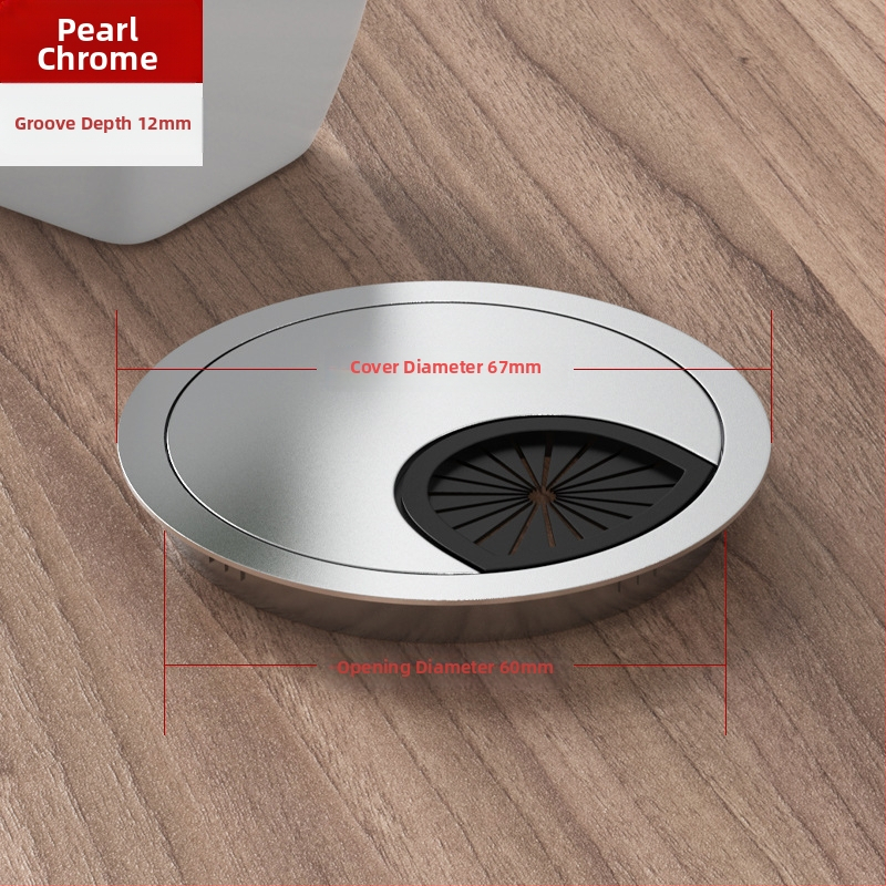 Καλύπτης οπής καλωδίων γραφείου – κράμα ψευδαργύρου, μοντέλο 006, Tai Yanchen, για γραφείο και υπολογιστή, στυλ Νέο κινεζικό