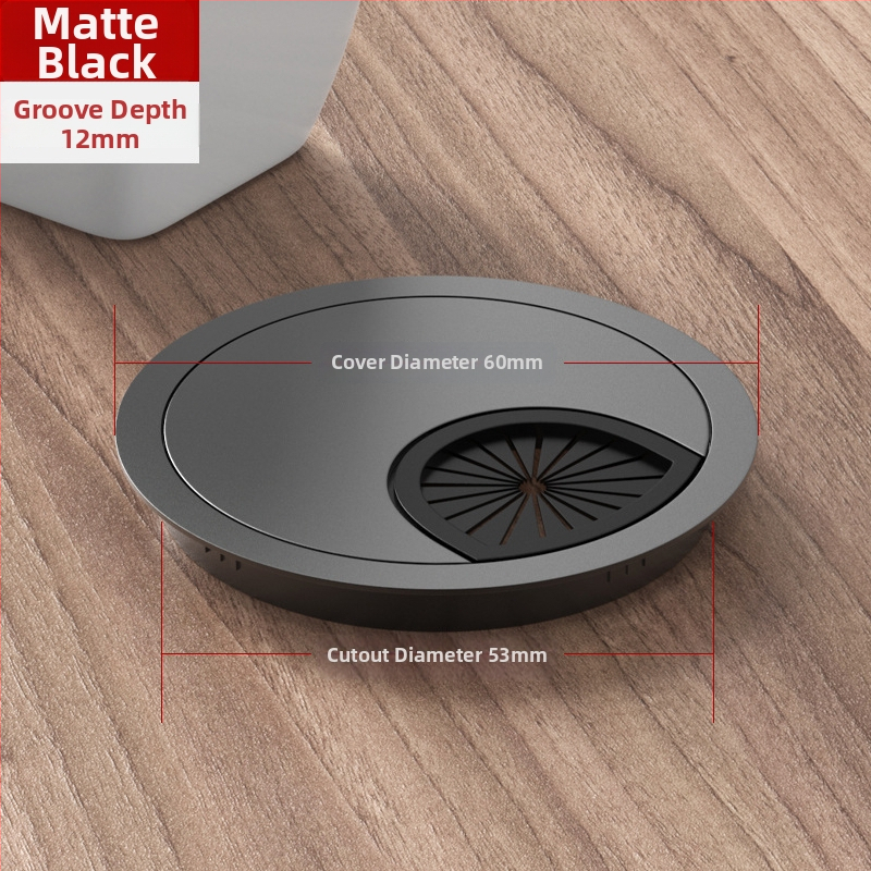 Καλύπτης οπής καλωδίων γραφείου – κράμα ψευδαργύρου, μοντέλο 006, Tai Yanchen, για γραφείο και υπολογιστή, στυλ Νέο κινεζικό