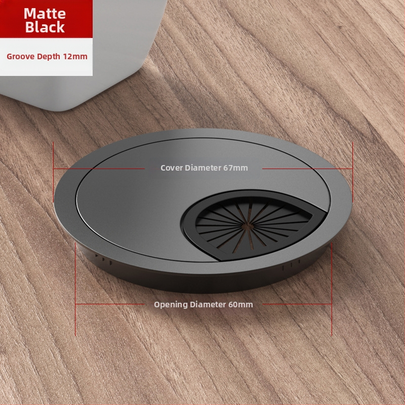 Καλύπτης οπής καλωδίων γραφείου – κράμα ψευδαργύρου, μοντέλο 006, Tai Yanchen, για γραφείο και υπολογιστή, στυλ Νέο κινεζικό