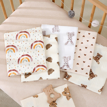 Keyfeng Βρεφική Κάλυψη για Αγκαλιά - Διπλό στρώμα από 100% βαμβάκι Crepe, Χαρακτήρας Καρτούν, Για Παιδιά 3–8 ετών, Όλες οι Εποχές