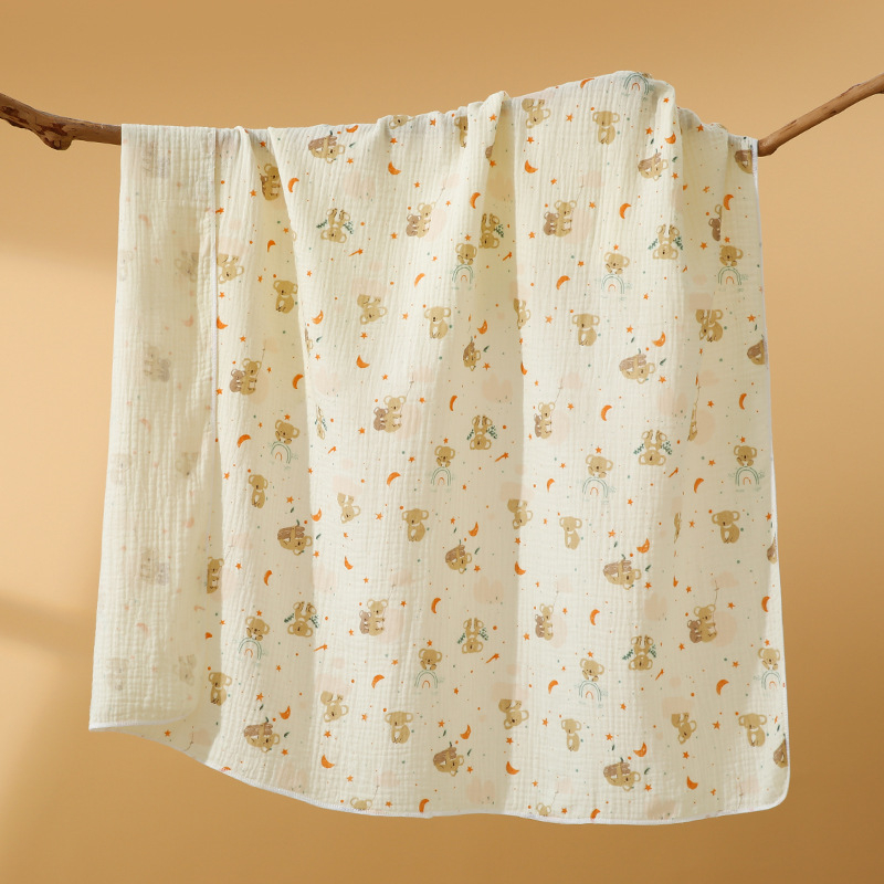 Keyfeng Βρεφική Κάλυψη για Αγκαλιά - Διπλό στρώμα από 100% βαμβάκι Crepe, Χαρακτήρας Καρτούν, Για Παιδιά 3–8 ετών, Όλες οι Εποχές