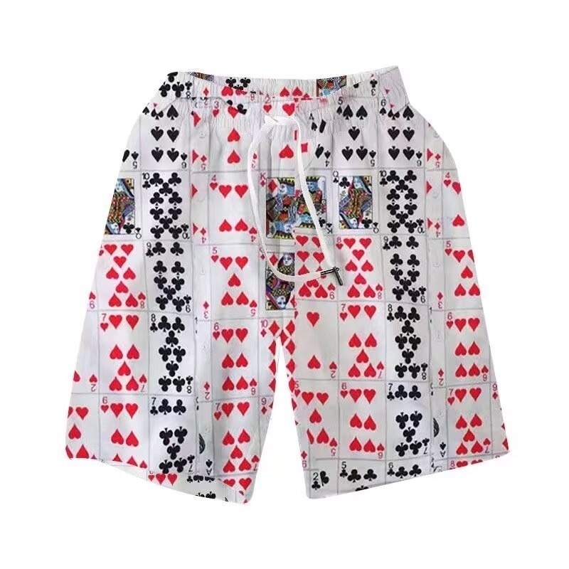 Σορτς με φλοράλ εκτύπωση - χαλαρή γραμμή, μισού μήκους, κοπή τύπου τρομπέτα, 95% σπάντεξ μικροελαστικότητα, Καλοκαίρι