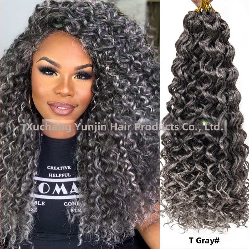 Yunjin YJ-GOGO crochet paróka - GoGo Curl, egzotikus stílus, belföldi selyem rost, mechanikus folyamat, formaváltoztatás