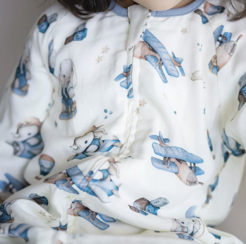 Υπνόσακος για παιδιά – έξι-στρωμάτων μπαμπού ινών και βαμβακιού, σχέδιο με διαιρεμένα πόδια, απομάκρυνση υγρασίας, πλύσιμο στο πλυντήριο, για ηλικίες 1–6 ετών (Άνοιξη, Καλοκαίρι, Φθινόπωρο)