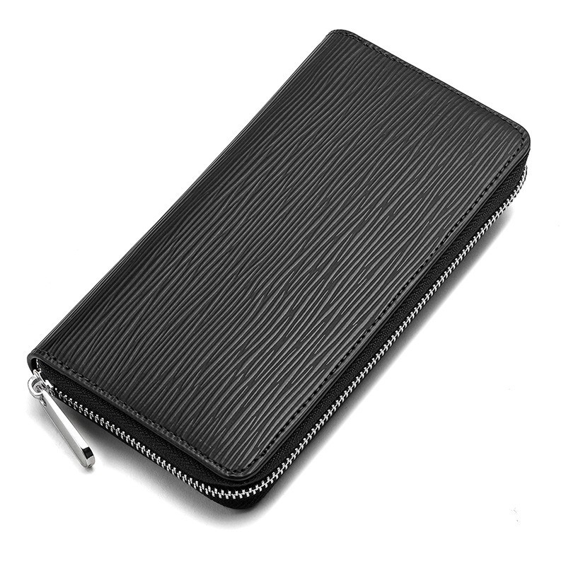 Γυναικείο πορτοφόλι από ανακυκλωμένο δέρμα, μονόχρωμο, θήκη κερμάτων με φερμουάρ, εσωτερικό από συνθετικό δέρμα, για καθημερινή χρήση, Καλοκαίρι 2018