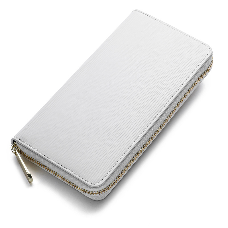 Γυναικείο πορτοφόλι από ανακυκλωμένο δέρμα, μονόχρωμο, θήκη κερμάτων με φερμουάρ, εσωτερικό από συνθετικό δέρμα, για καθημερινή χρήση, Καλοκαίρι 2018