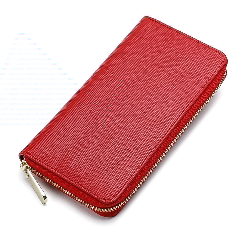 Γυναικείο πορτοφόλι από ανακυκλωμένο δέρμα, μονόχρωμο, θήκη κερμάτων με φερμουάρ, εσωτερικό από συνθετικό δέρμα, για καθημερινή χρήση, Καλοκαίρι 2018