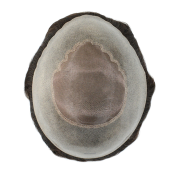 Hairnature Ares #2 Férfi paróka valódi emberi hajból, kézzel szőtt, rövid fazon, göndöríthető és festhető