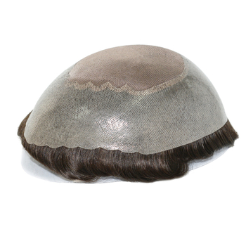 Hairnature Ares #2 Férfi paróka valódi emberi hajból, kézzel szőtt, rövid fazon, göndöríthető és festhető