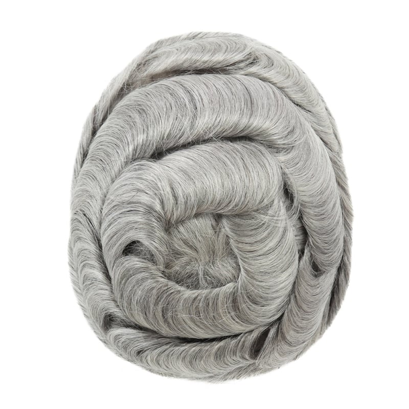 Hairnature Ares #2 Férfi paróka valódi emberi hajból, kézzel szőtt, rövid fazon, göndöríthető és festhető