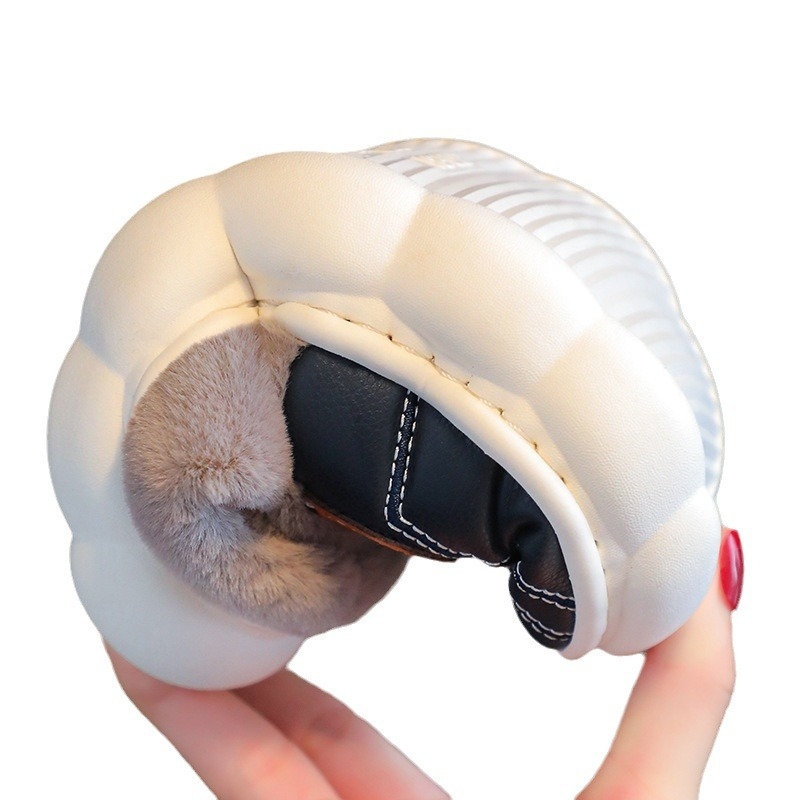 Унисекс памучни пантофи за вкъщи, с карикатурен принт, PVC горна част и PVC подметка, подходящи за деца на възраст 4–6 и 13–16 години, зимна домашна употреба