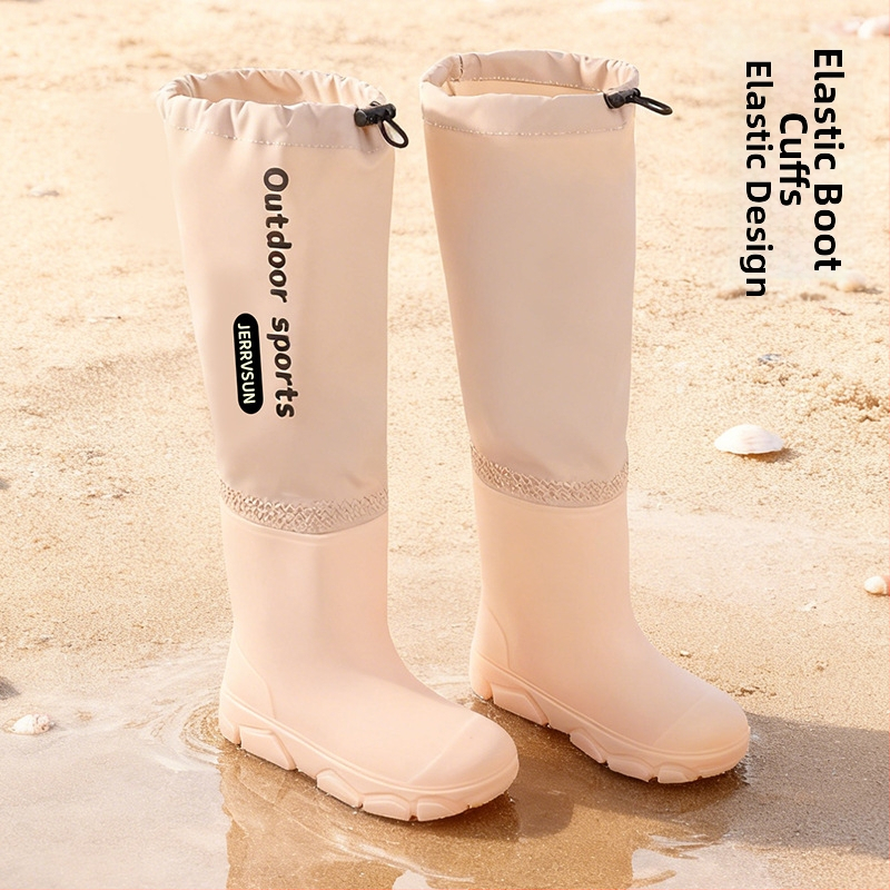 Cizme de ploaie din PVC pentru copii, unisex, înălțime joasă, talpă plată, căptușite cu fleece, patru sezoane, 4–16 ani