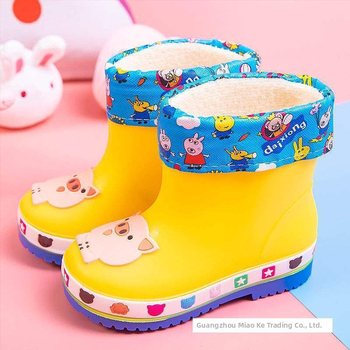 Ghete de ploaie PVC talie joasă, toamnă–iarna, pentru copii 1–3 ani
