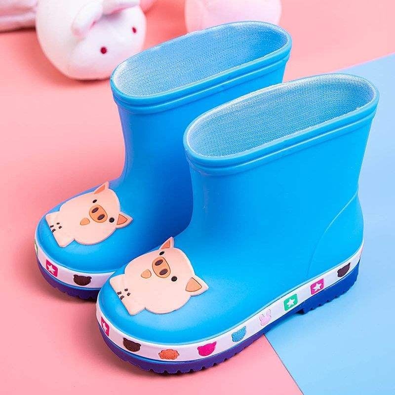 Ghete de ploaie PVC talie joasă, toamnă–iarna, pentru copii 1–3 ani