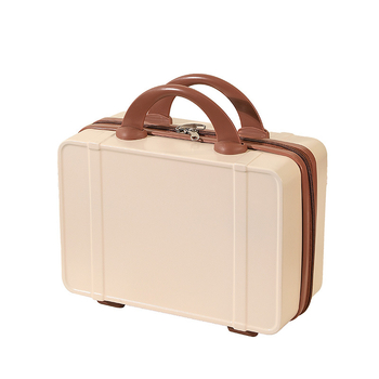 Prenosné kozmetické puzdro — nepremokavé, ultraľahké z ABS, otvorenie na zips, kolieska s 360° pre cestovanie