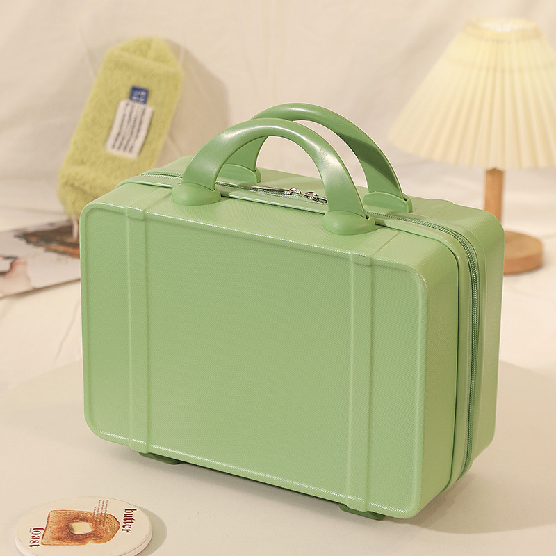 Prenosné kozmetické puzdro — nepremokavé, ultraľahké z ABS, otvorenie na zips, kolieska s 360° pre cestovanie