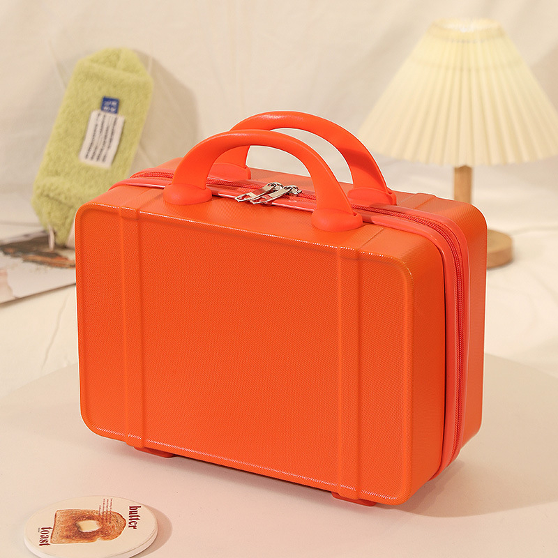 Prenosné kozmetické puzdro — nepremokavé, ultraľahké z ABS, otvorenie na zips, kolieska s 360° pre cestovanie