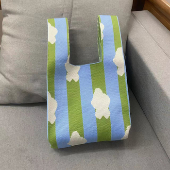 Ženska bucket torba — Waiya, poliester materijal, poliester podstava, oblik koša, proljeće 2024