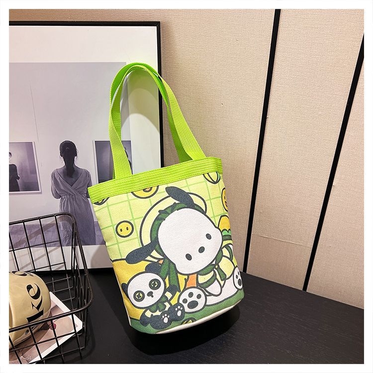 Bucket bag PU materijal, unisex stil, podstava od platna, proljeće 2025