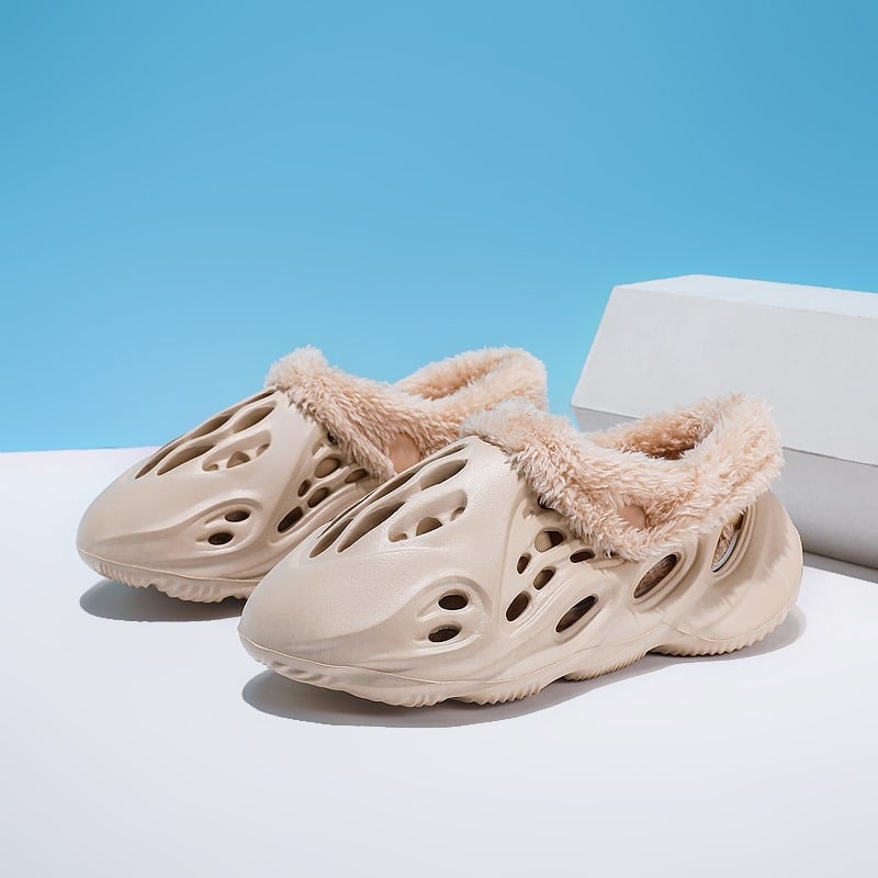 Uniszex EVA beltéri gyerekcipő fleece bélésével, vastag talppal és sarok-támogatással (téli)