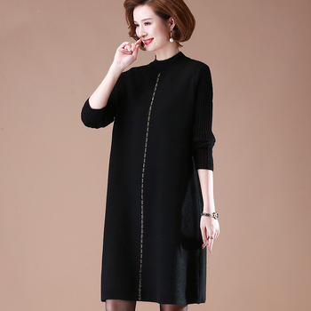 Női etno meleg szett: hálós kötött felső és hosszú szoknya, nyúl szőr 80–90%-os tartalom, friss és édes stílus