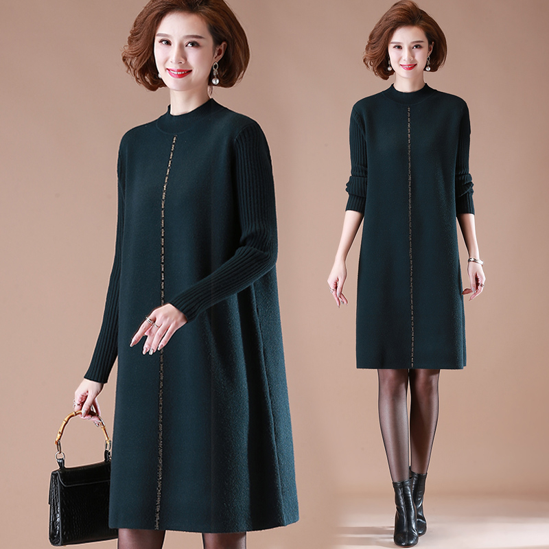 Női etno meleg szett: hálós kötött felső és hosszú szoknya, nyúl szőr 80–90%-os tartalom, friss és édes stílus