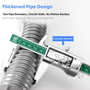 Plastová odtoková trubka pre drez, S-oblúkový tvar, ťahový typ, moderný jednoduchý štýl, prispôsobenie k dispozícii