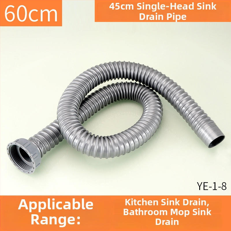 Plastová odtoková trubka pre drez, S-oblúkový tvar, ťahový typ, moderný jednoduchý štýl, prispôsobenie k dispozícii