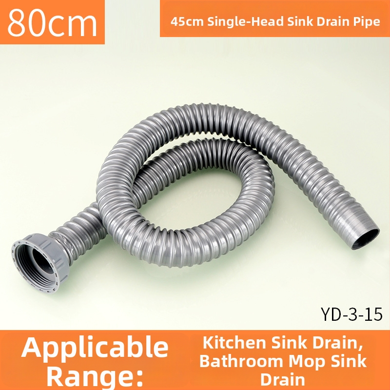 Plastová odtoková trubka pre drez, S-oblúkový tvar, ťahový typ, moderný jednoduchý štýl, prispôsobenie k dispozícii