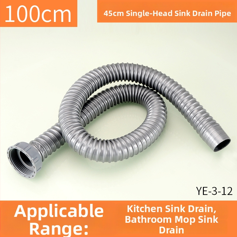 Plastová odtoková trubka pre drez, S-oblúkový tvar, ťahový typ, moderný jednoduchý štýl, prispôsobenie k dispozícii