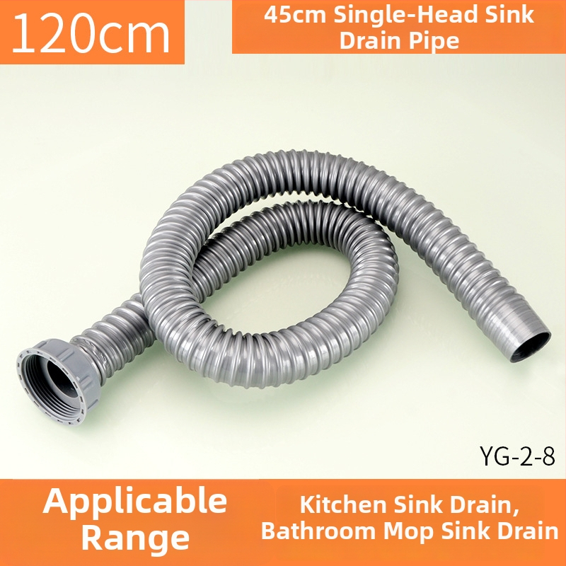 Plastová odtoková trubka pre drez, S-oblúkový tvar, ťahový typ, moderný jednoduchý štýl, prispôsobenie k dispozícii