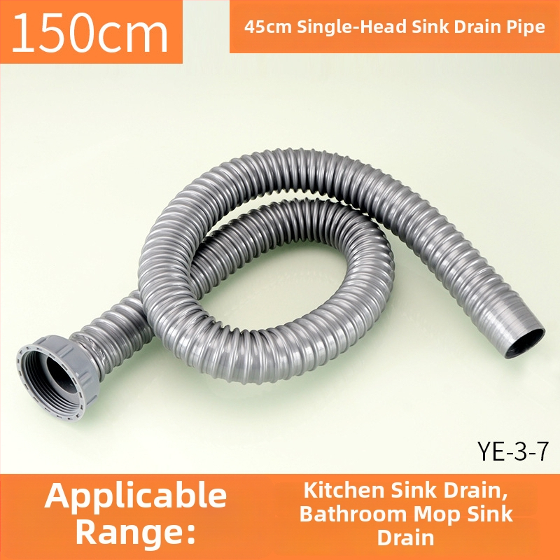 Plastová odtoková trubka pre drez, S-oblúkový tvar, ťahový typ, moderný jednoduchý štýl, prispôsobenie k dispozícii