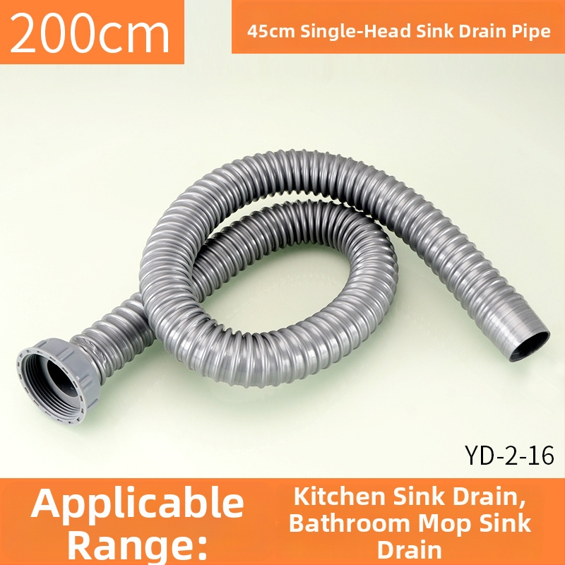 Plastová odtoková trubka pre drez, S-oblúkový tvar, ťahový typ, moderný jednoduchý štýl, prispôsobenie k dispozícii