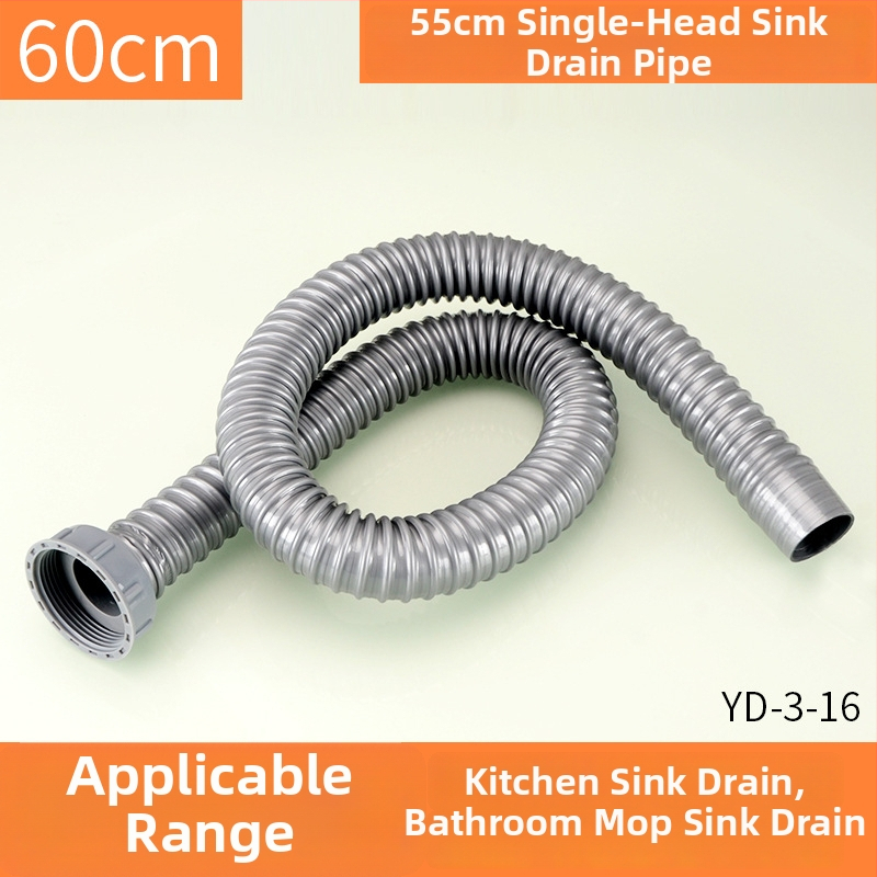 Plastová odtoková trubka pre drez, S-oblúkový tvar, ťahový typ, moderný jednoduchý štýl, prispôsobenie k dispozícii