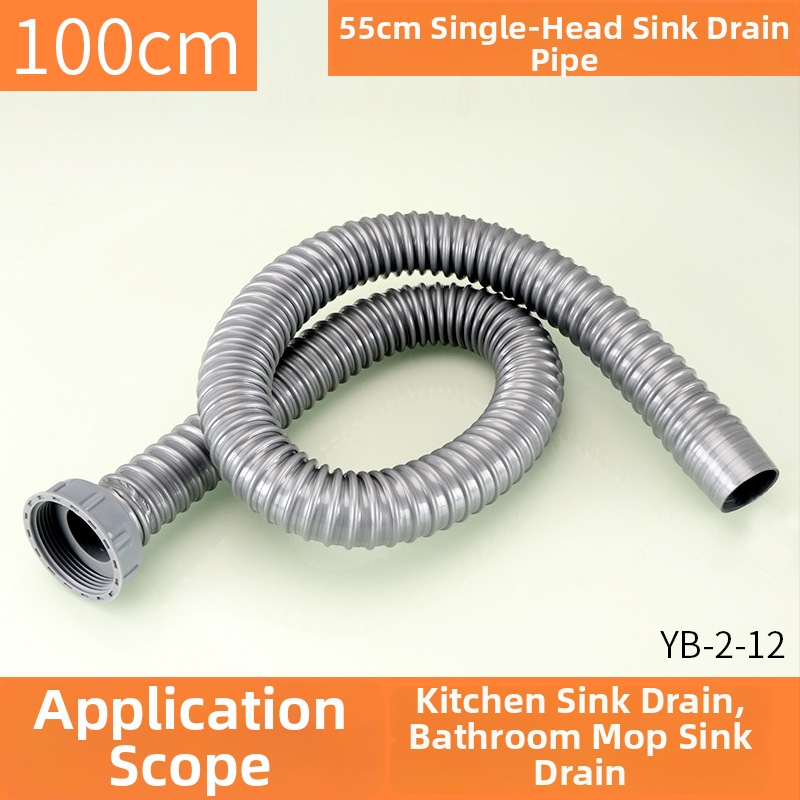 Plastová odtoková trubka pre drez, S-oblúkový tvar, ťahový typ, moderný jednoduchý štýl, prispôsobenie k dispozícii