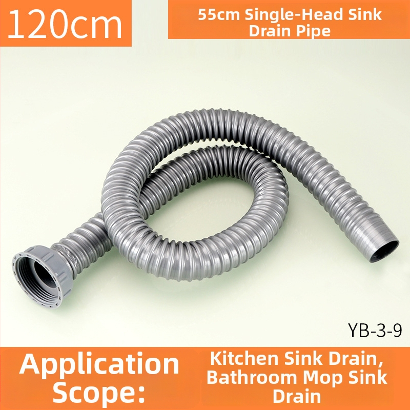 Plastová odtoková trubka pre drez, S-oblúkový tvar, ťahový typ, moderný jednoduchý štýl, prispôsobenie k dispozícii