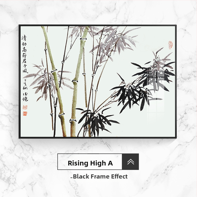 Διακοσμητικό έργο τοίχου για ηλεκτρικό μετρητή, τοπίο, κρεμαστό, πλαίσιο από κράμα αλουμινίου, πίνακας πορσελάνης με κρύσταλλο, νέο κινέζικο στυλ