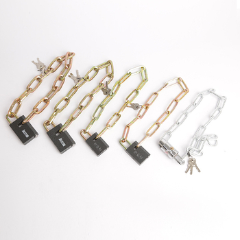 Oakman Láncos zár kerékpárok és motorkerékpárokhoz – vasból készült lánc, üveg- és külső ajtókhoz, testreszabható, modern stílus