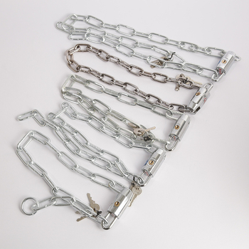 Oakman Láncos zár kerékpárok és motorkerékpárokhoz – vasból készült lánc, üveg- és külső ajtókhoz, testreszabható, modern stílus