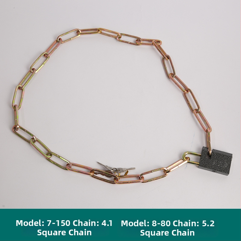 Oakman Láncos zár kerékpárok és motorkerékpárokhoz – vasból készült lánc, üveg- és külső ajtókhoz, testreszabható, modern stílus