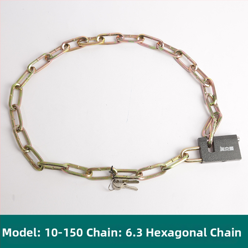 Oakman Láncos zár kerékpárok és motorkerékpárokhoz – vasból készült lánc, üveg- és külső ajtókhoz, testreszabható, modern stílus