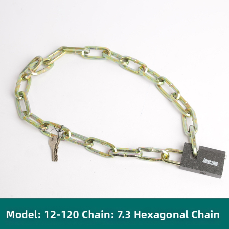 Oakman Láncos zár kerékpárok és motorkerékpárokhoz – vasból készült lánc, üveg- és külső ajtókhoz, testreszabható, modern stílus