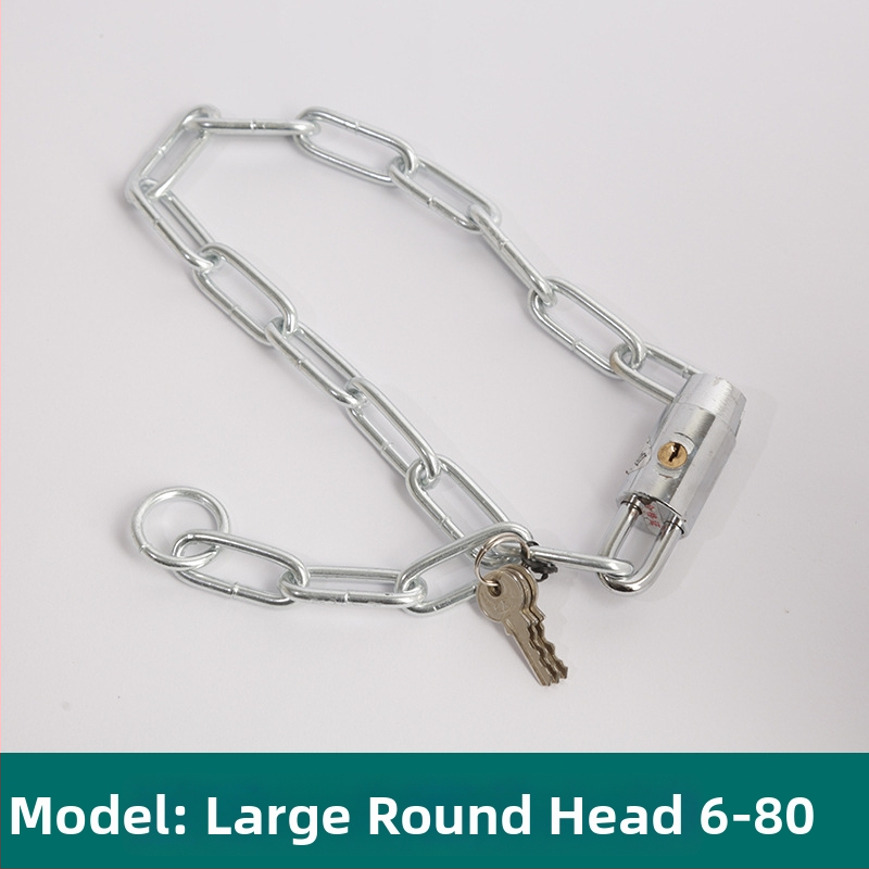 Oakman Láncos zár kerékpárok és motorkerékpárokhoz – vasból készült lánc, üveg- és külső ajtókhoz, testreszabható, modern stílus