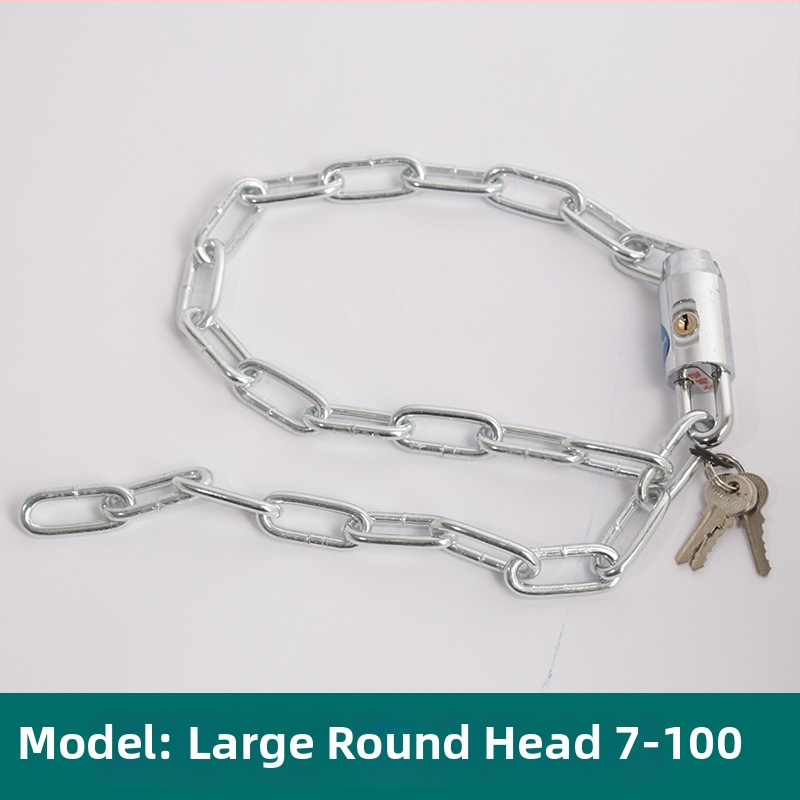 Oakman Láncos zár kerékpárok és motorkerékpárokhoz – vasból készült lánc, üveg- és külső ajtókhoz, testreszabható, modern stílus