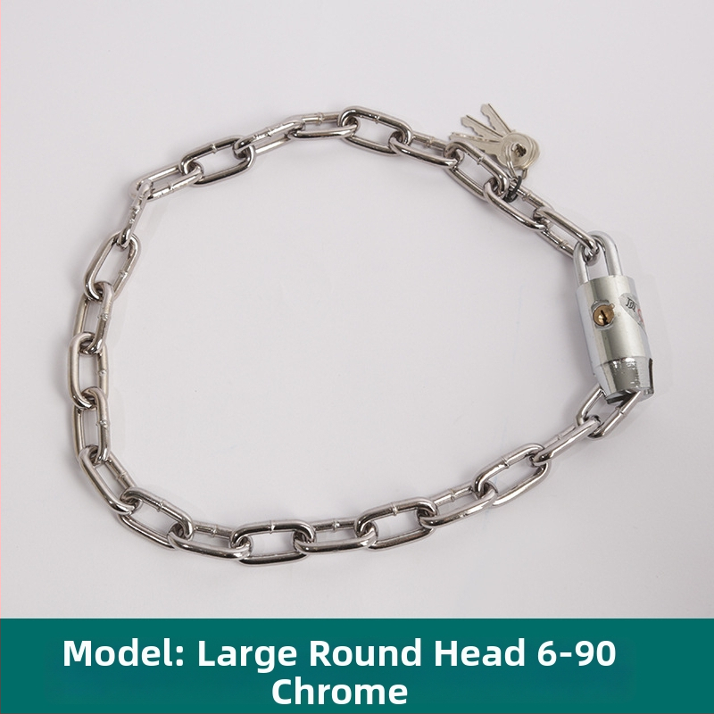 Oakman Láncos zár kerékpárok és motorkerékpárokhoz – vasból készült lánc, üveg- és külső ajtókhoz, testreszabható, modern stílus