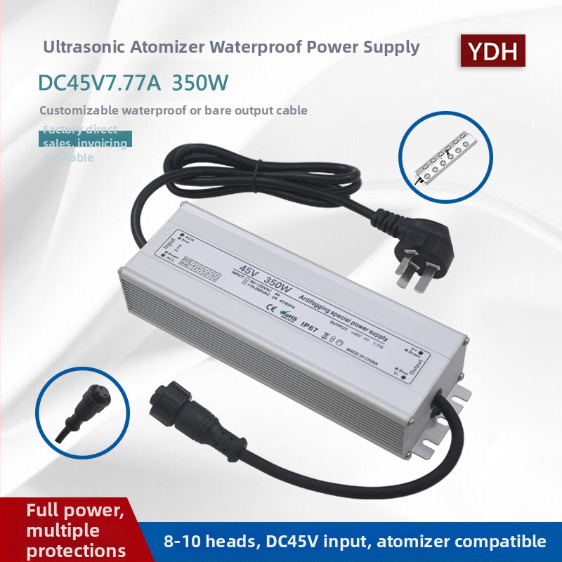 Napájanie pre ultrazvukový zvlhčovač – 100W–800W, DC36V/45V/48V, IP67 vodotesný, Prepínaný zdroj, CE ROHS