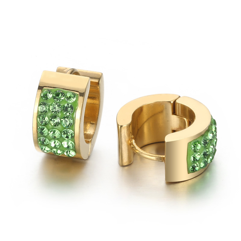 Σκουλαρίκια από τιτάνιο ατσάλι, κυκλικά, γεωμετρικός σχεδιασμός, ηλεκτροπλατινοποιημένη επίστρωση, βύσματα από ανοξείδωτο χάλυβα, για γυναίκες