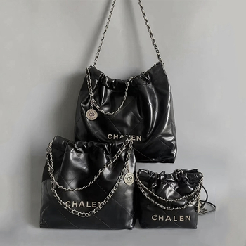 Coheos Δερμάτινη Tote Τσάντα με Διαμαντοειδή quilted ύφανση, Νάιλον επένδυση, οριζόντιου τετράγωνου σχήματος, εσωτερική τσέπη με φερμουάρ