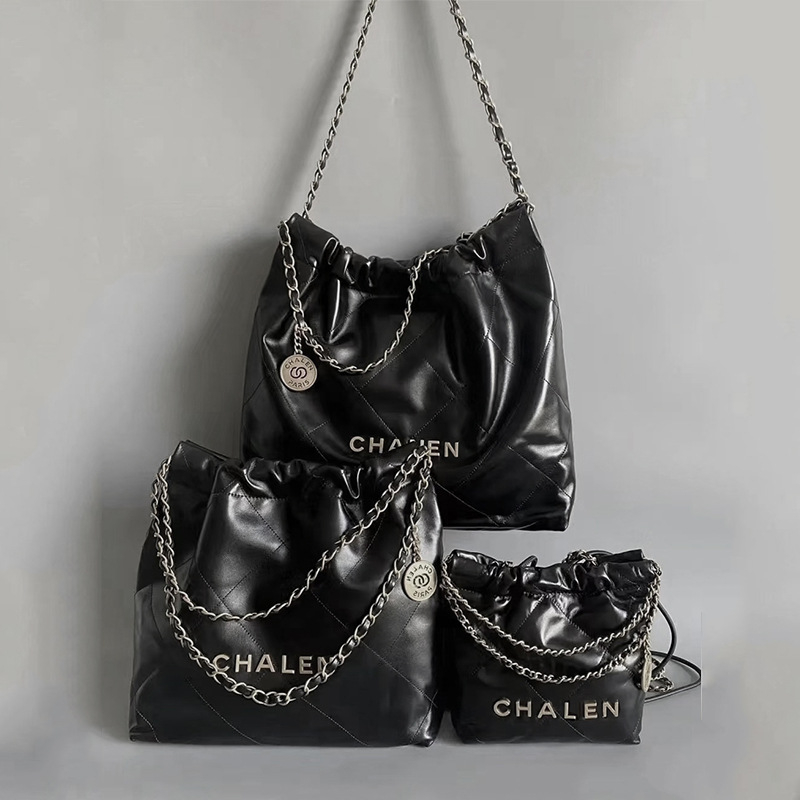 Coheos Δερμάτινη Tote Τσάντα με Διαμαντοειδή quilted ύφανση, Νάιλον επένδυση, οριζόντιου τετράγωνου σχήματος, εσωτερική τσέπη με φερμουάρ