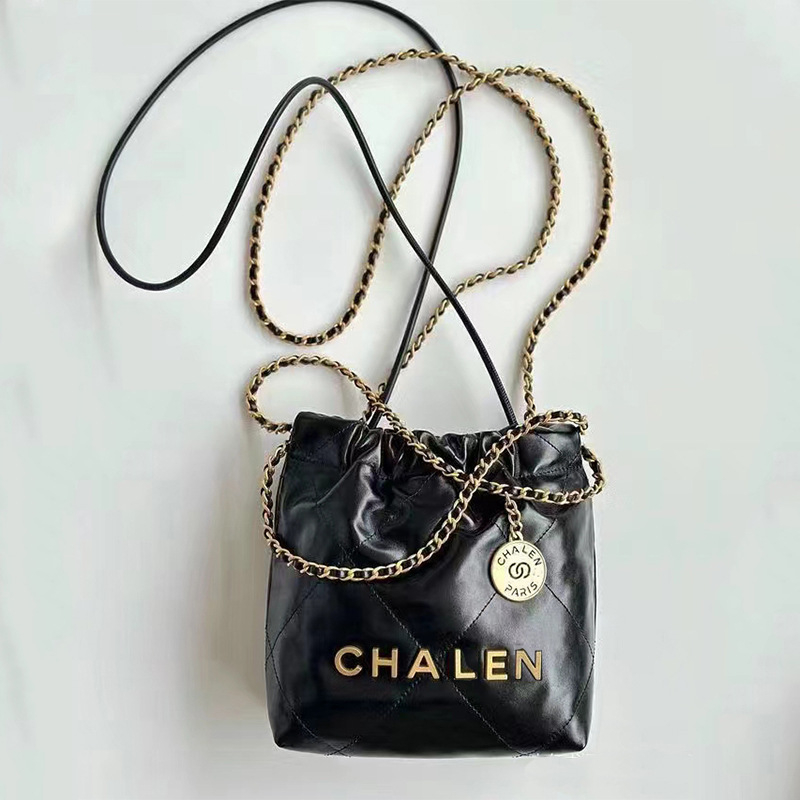 Coheos Δερμάτινη Tote Τσάντα με Διαμαντοειδή quilted ύφανση, Νάιλον επένδυση, οριζόντιου τετράγωνου σχήματος, εσωτερική τσέπη με φερμουάρ